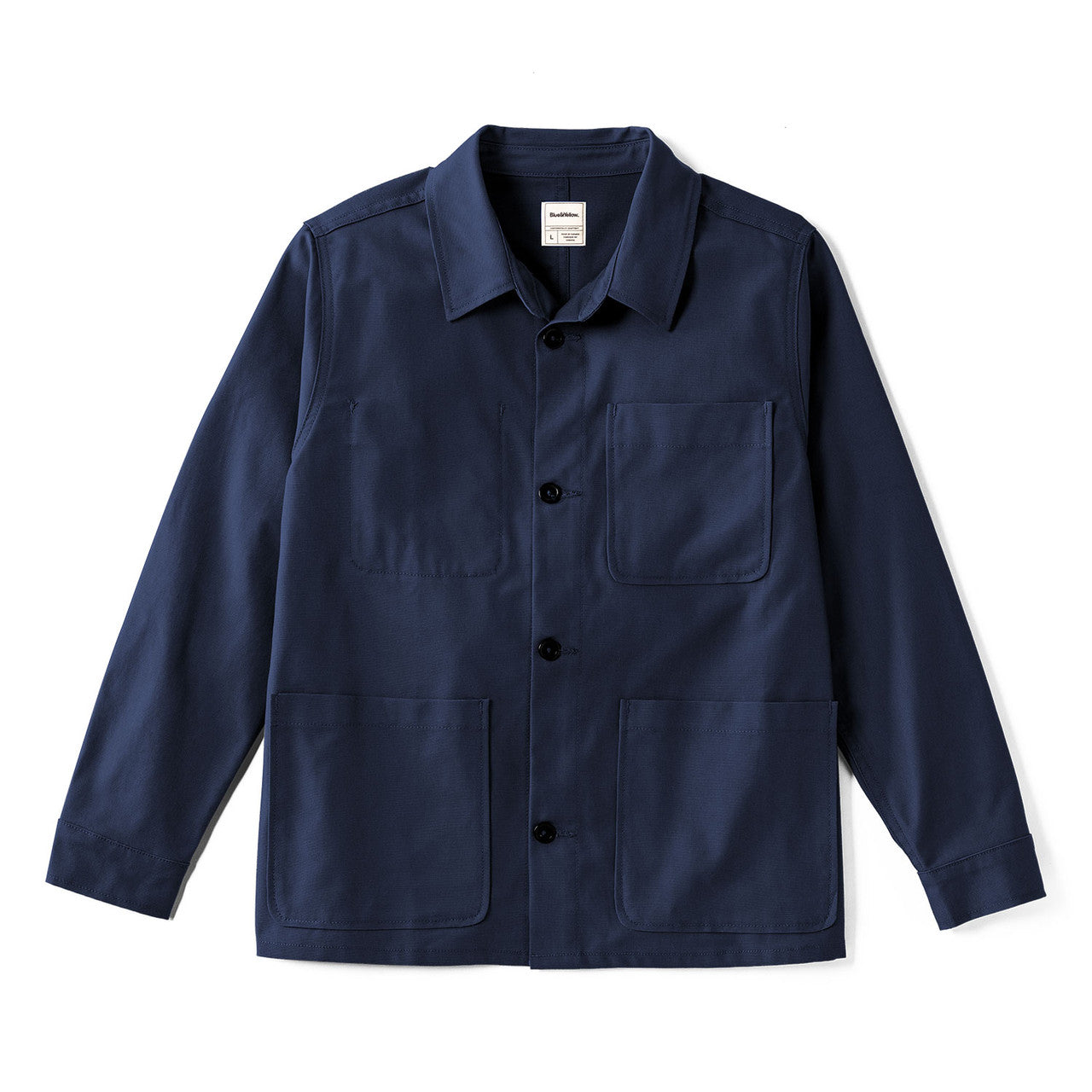 Women's Sustainable Chore Coat | Upcycled Canvas Jacket – Blue and