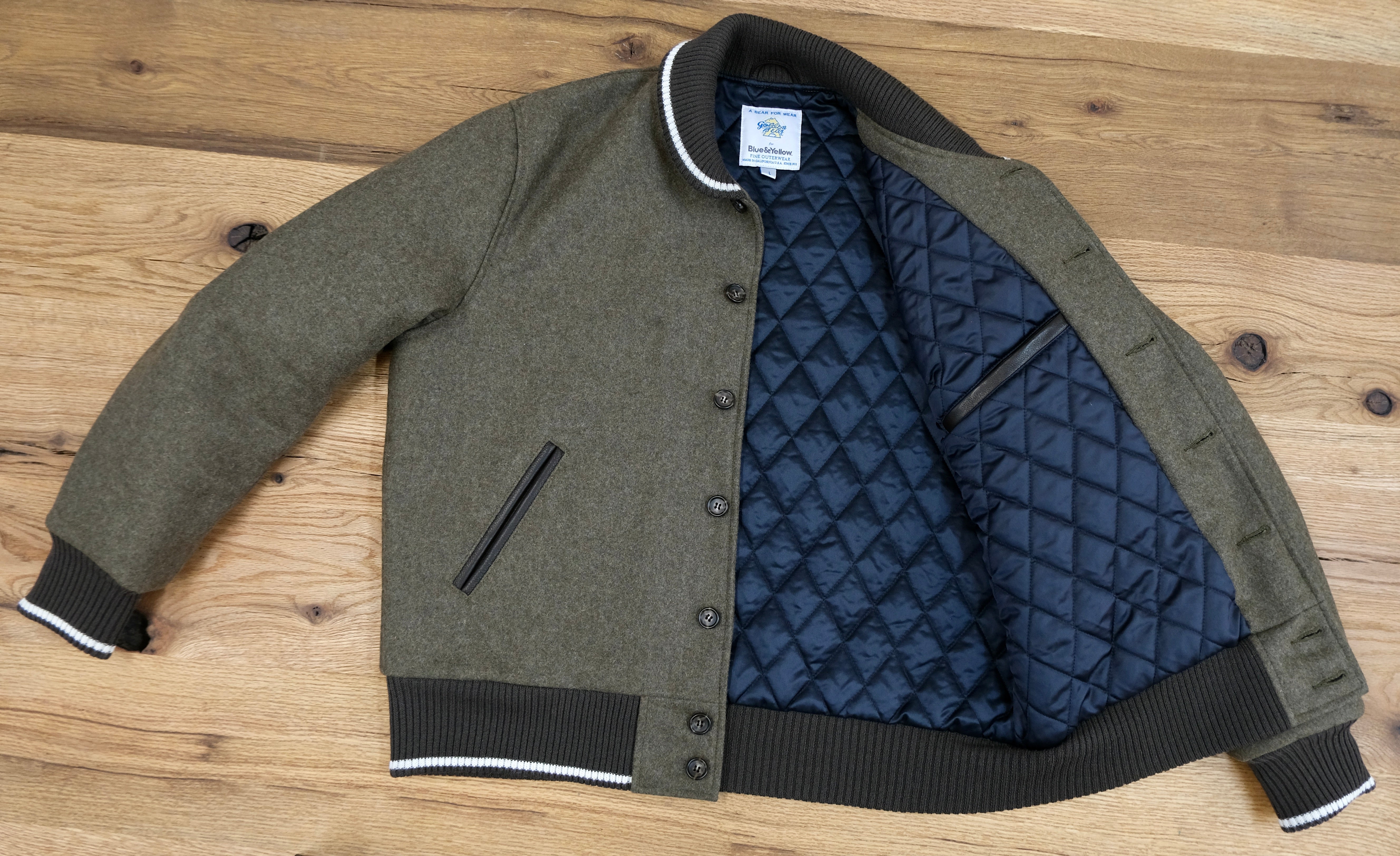 Golden Bear Varsity Jacket – Blue and Yellow Project